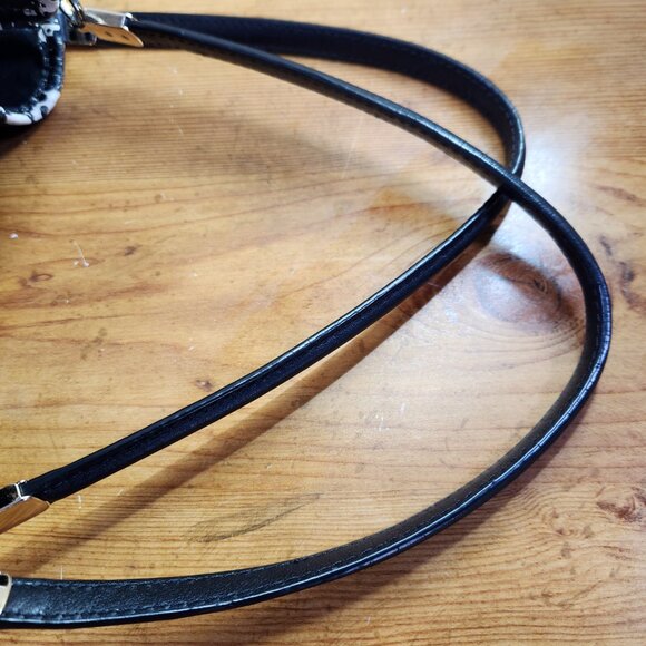 Like New Coach Phoebe BLack & White Python Shoulder Bag Purse - Picture 11 of 14